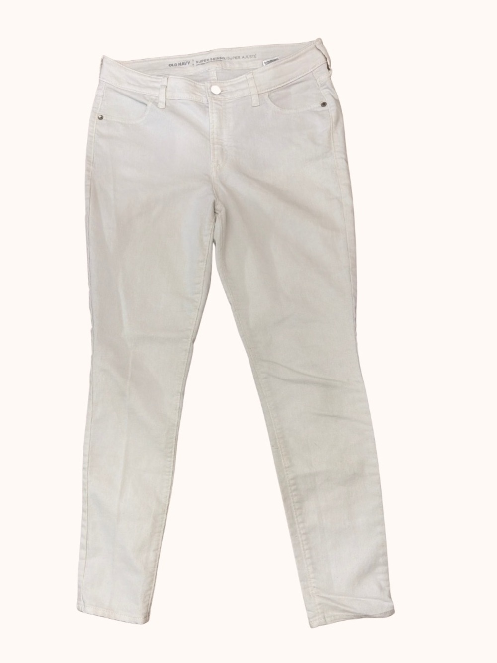Old Navy Women's Off-White Skinny Jeans